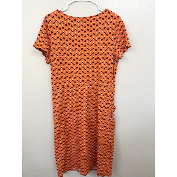 Boden Phoebe Womens 12L Floral Cotton Jersey Short Sleeve Pocket Midi Dress Boho - Picture 5 of 8